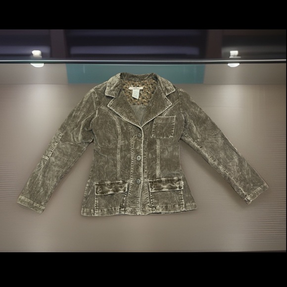 Z. Cavaricci Jackets & Blazers - Z CAVARICCI Authentic Vintage Tan Corduroy Stretch Soft Distressed Jacket Blazer